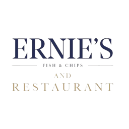 Ernie's Fish & Chips logo.